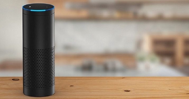 Der smarte Lautsprecher „Amazon Echo“ mit der Sprachassistentin „Alexa“